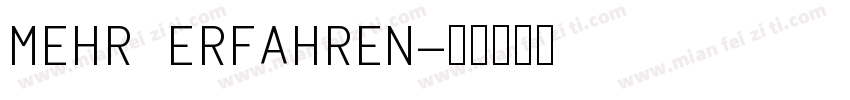 MEHR ERFAHREN字体转换